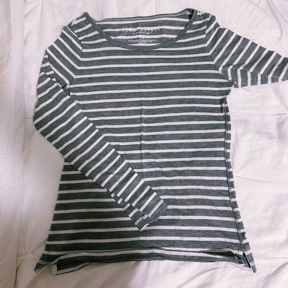 Aeropostale Striped Longsleeved Shirt